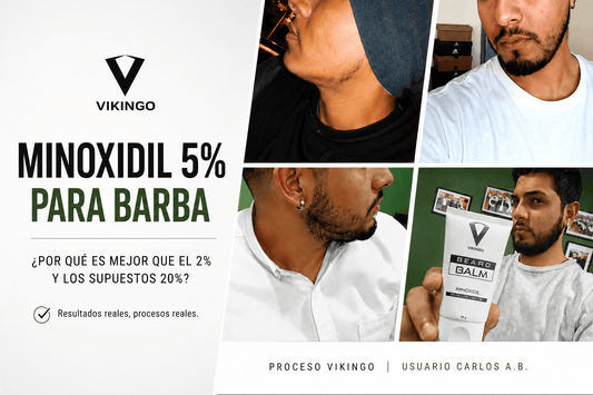 Minoxidil 5% para Barba: ¿Por Qué es Mejor que el 2% y los Supuestos 20%?