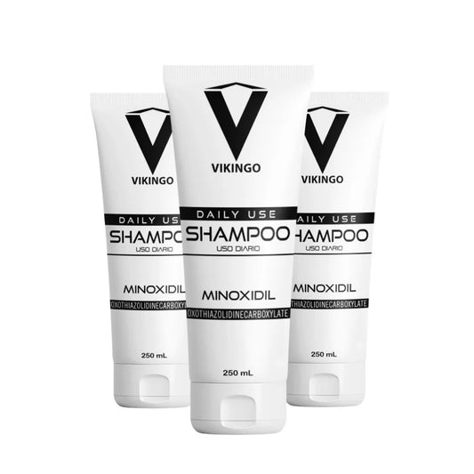 SHAMPOO CON MINOXIDIL. PACK X 3 MESES